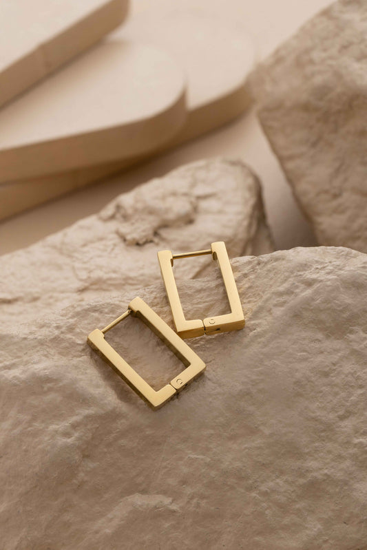 Rectangular Hoop Earrings