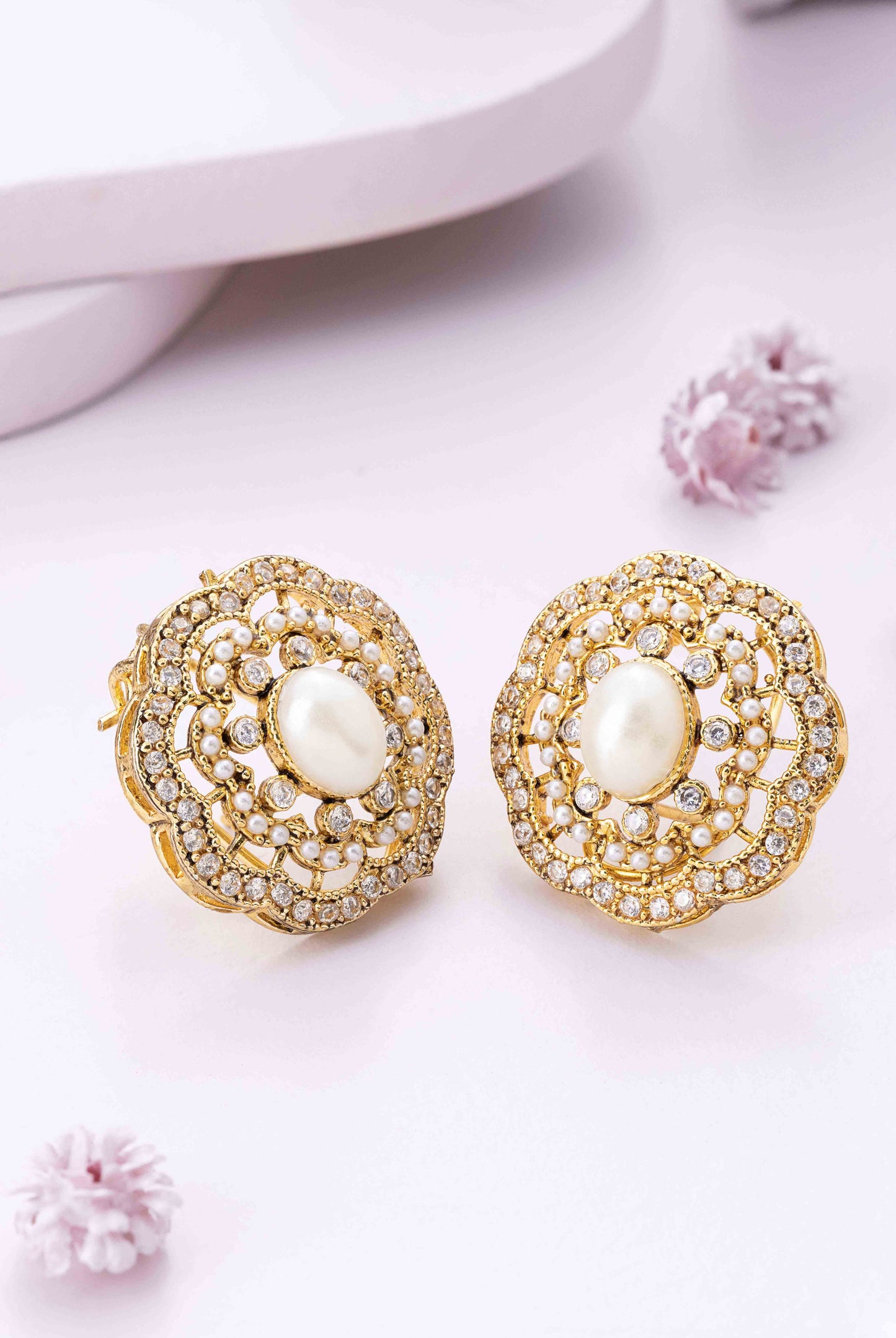 Jupiter Pearl Stud Earrings