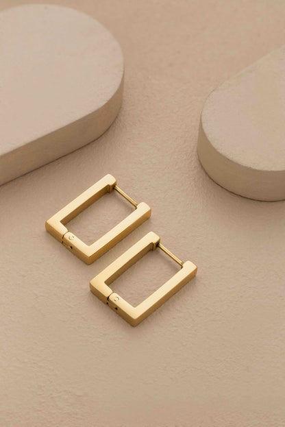 Rectangular Hoop Earrings