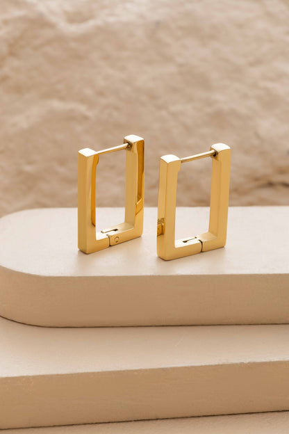 Rectangular Hoop Earrings