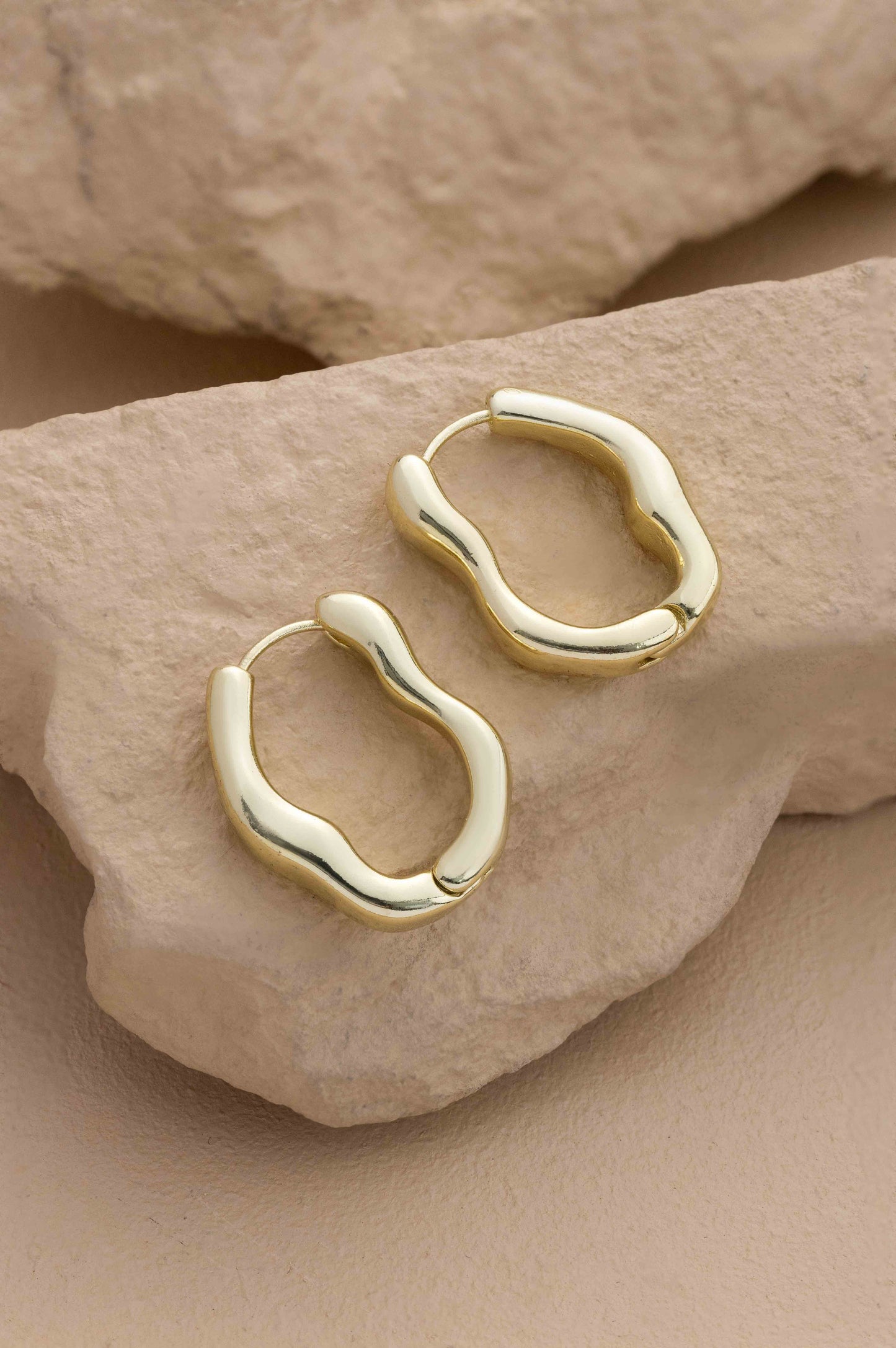 Vintage Irregular Hoop Earrings