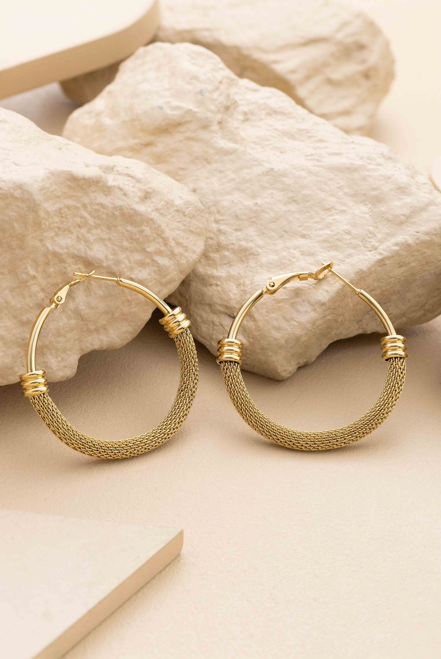 Mesh Hoop Earrings