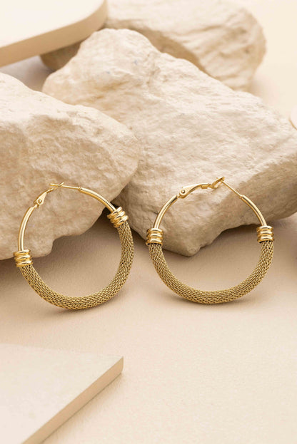 Mesh Hoop Earrings