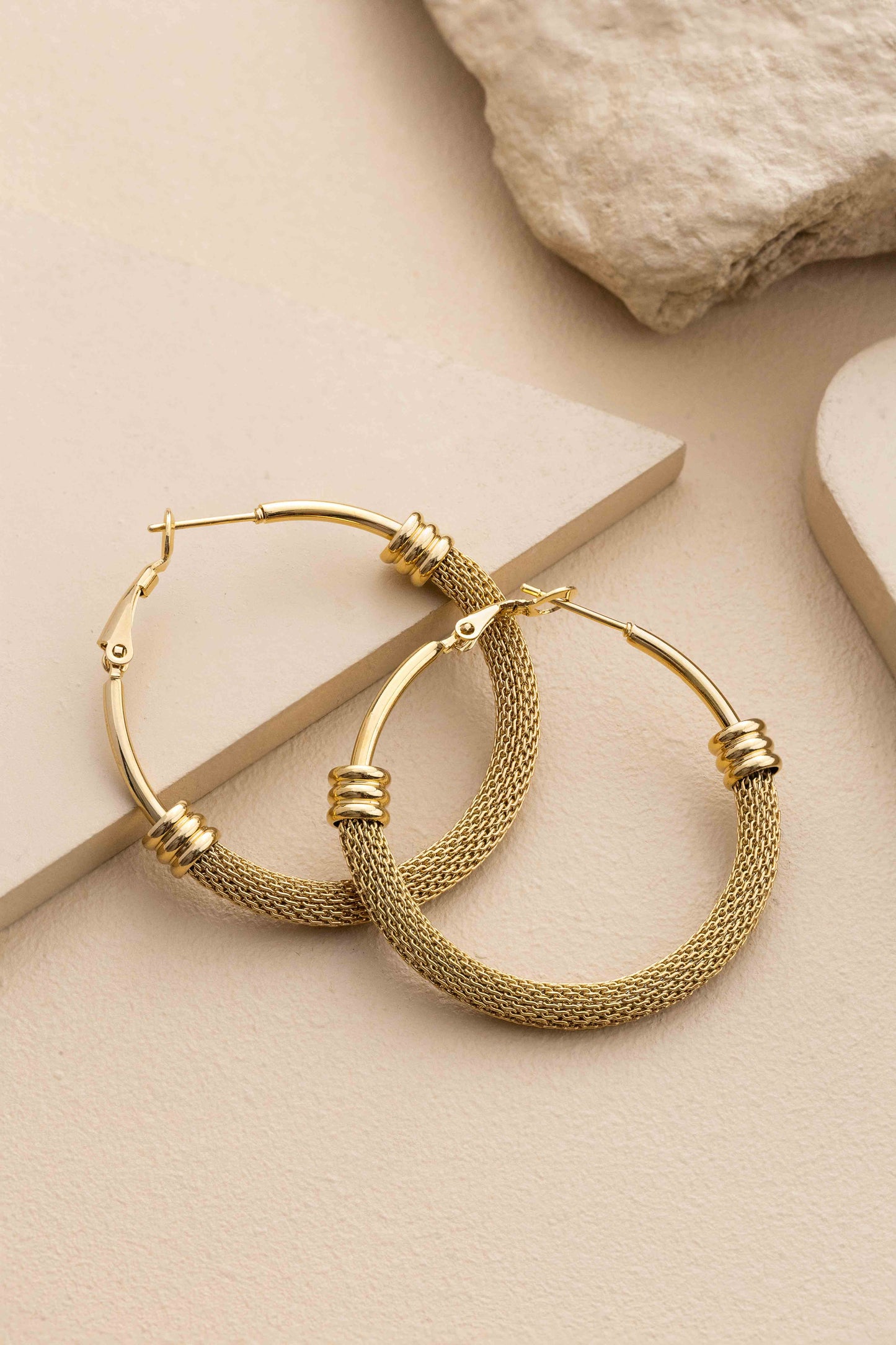 Mesh Hoop Earrings