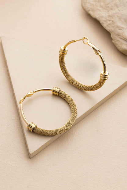 Mesh Hoop Earrings