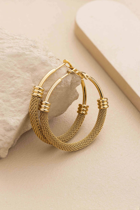 Mesh Hoop Earrings