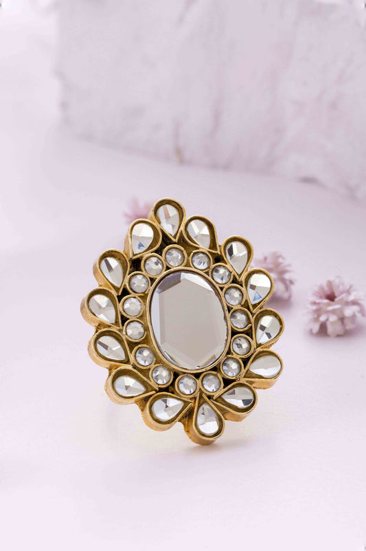 Cherish Farshi Kundan Ring