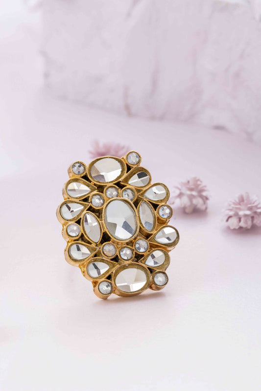 Solitude Farshi Kundan Ring