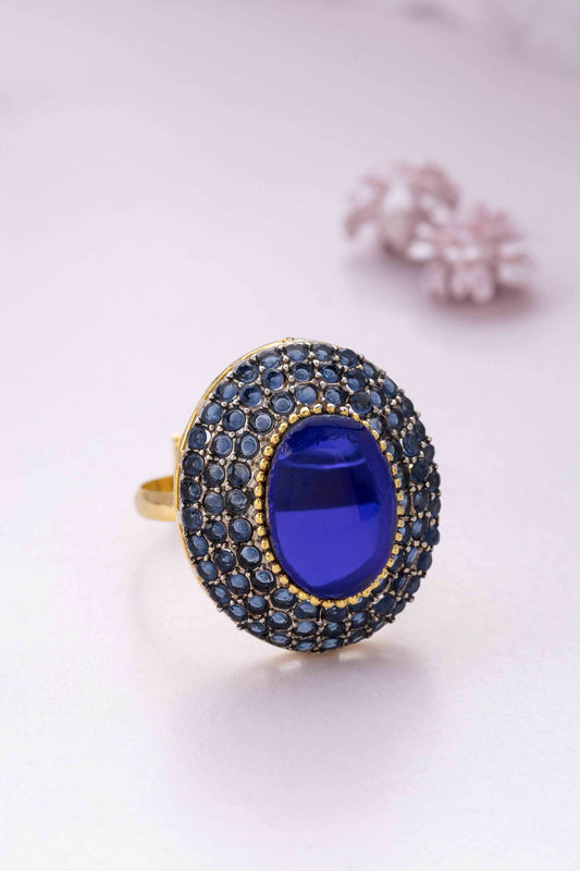 Blue Tryst Ring