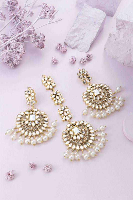 Sunshine Earrings with Tikka