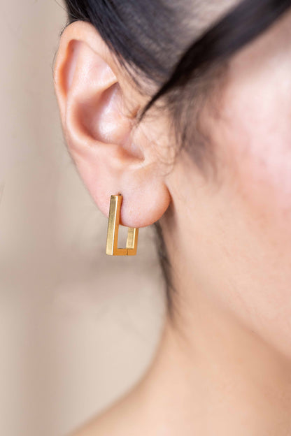 Rectangular Hoop Earrings