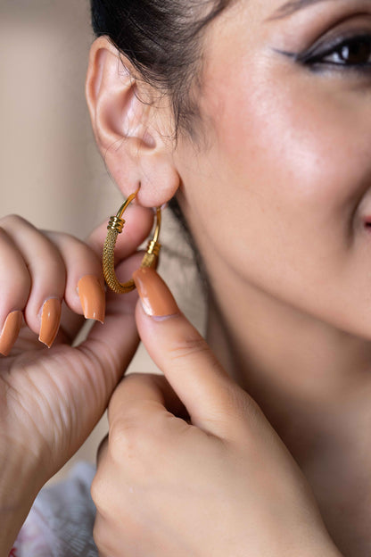 Mesh Hoop Earrings